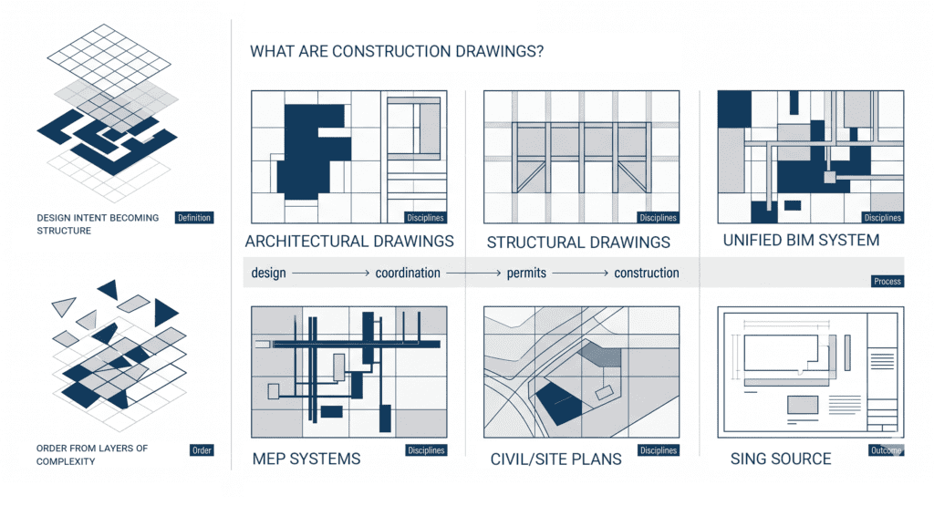 26.1 what are construction drawings