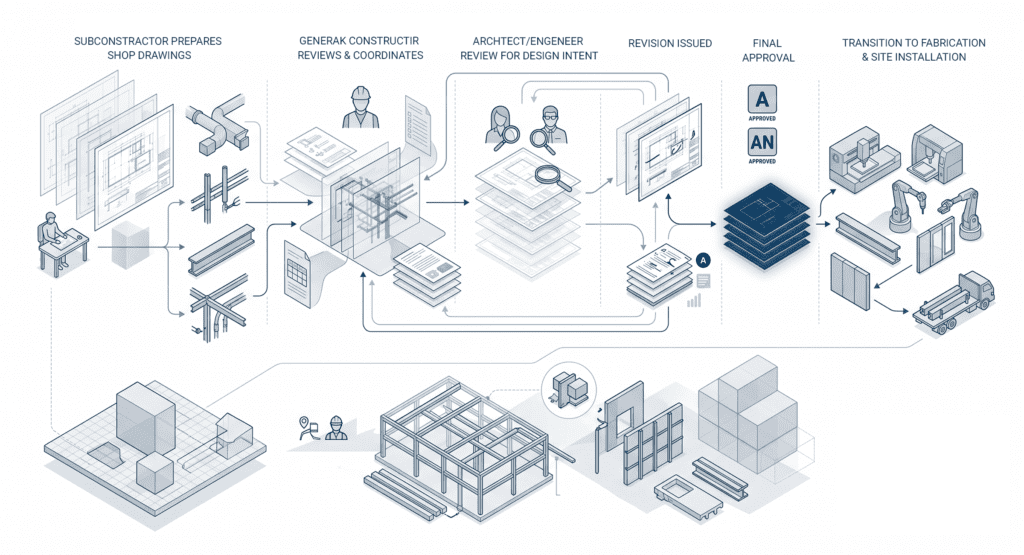 26.4 how shop drawings move from design to installation