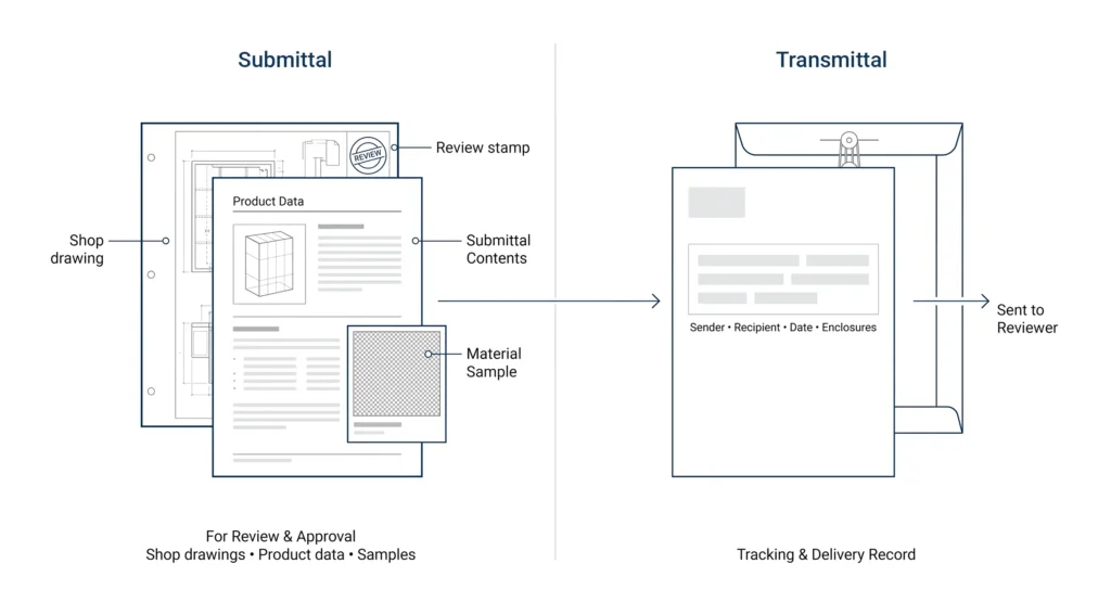 28.2 submittal vs transmittal