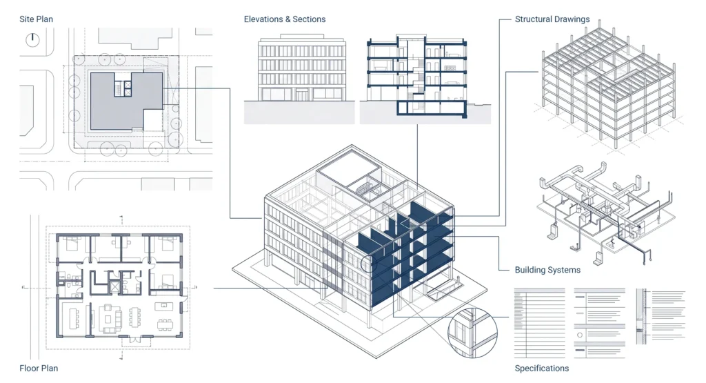 30.2 what do architectural plans include